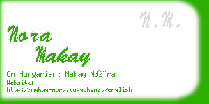 nora makay business card